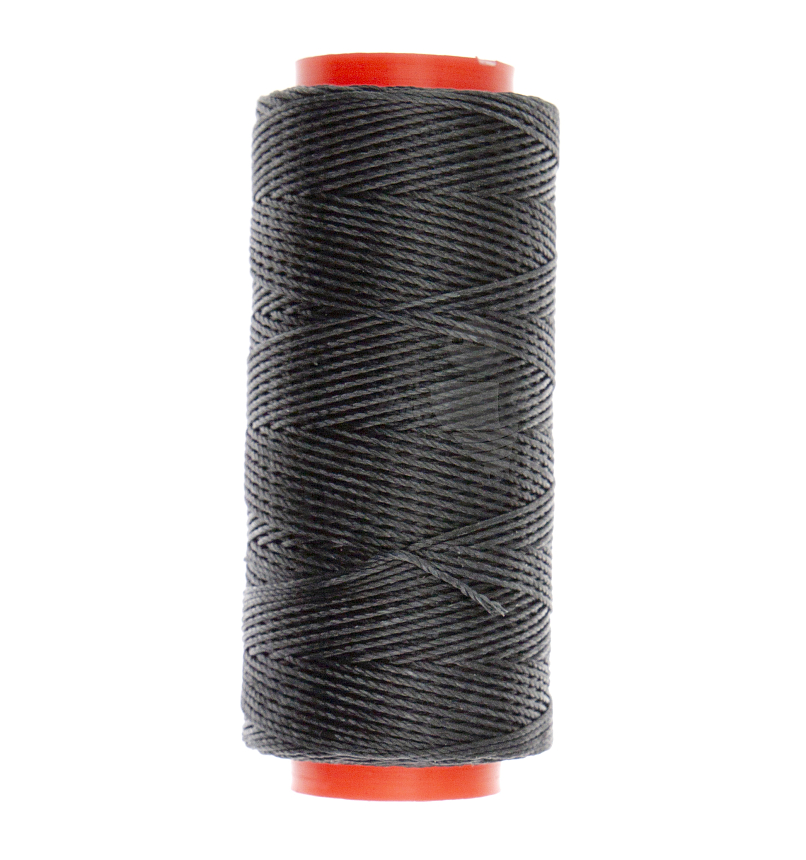 Нитки прошив.вощеные 100D/3-100м,тем-серый (171) круглые 1,0 мм Китай
