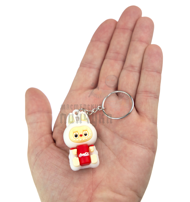 Брелок для ключей "LABUBU" КокаКола красная