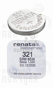 Батарейка часовая RENATA R321 SR616SW BL1 (1/10/100) - Чертеж