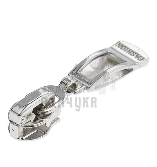 Бегунок для спиральной молнии, тип 5, автомат №1, цв. никель 