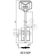 REX11DP жёлтый - Чертеж