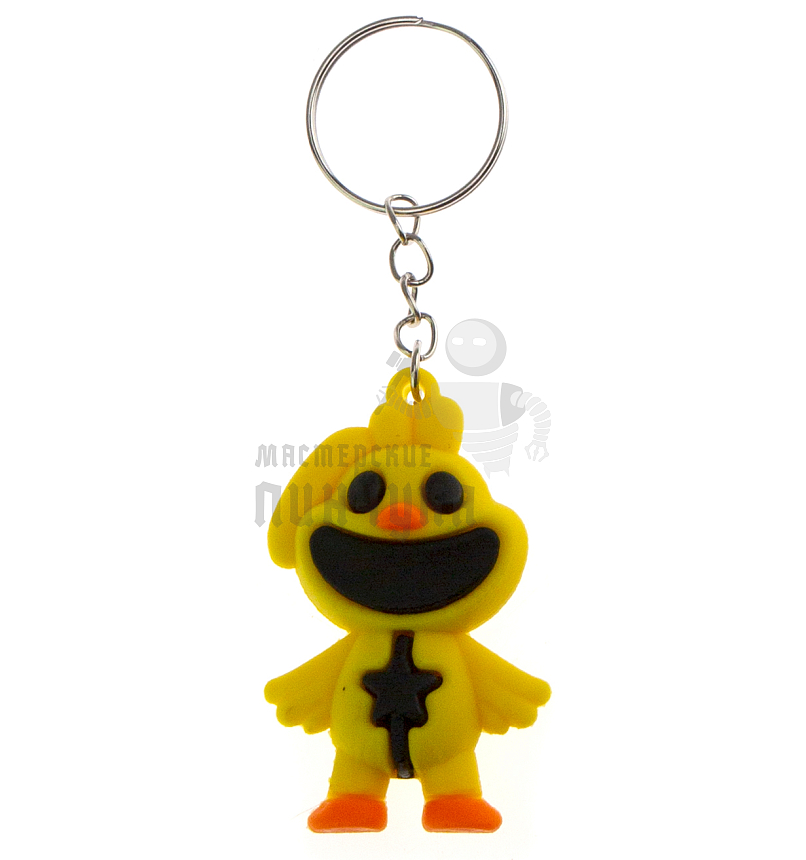 Брелок для ключей "Poppy playtime",  ЦЫПЛЁНОК с кольцом