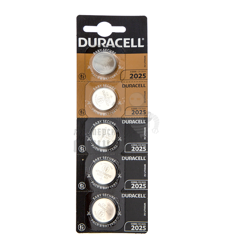 Батарейка Duracell CR2025 BL5 Lithium 3V (5/20/200)