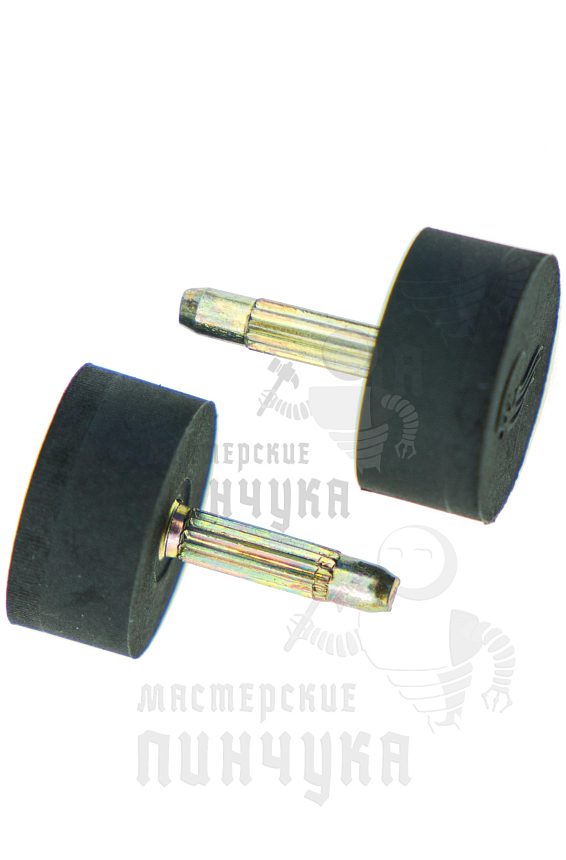 Набойки со штырём Октопус, круглые 15, чёрные