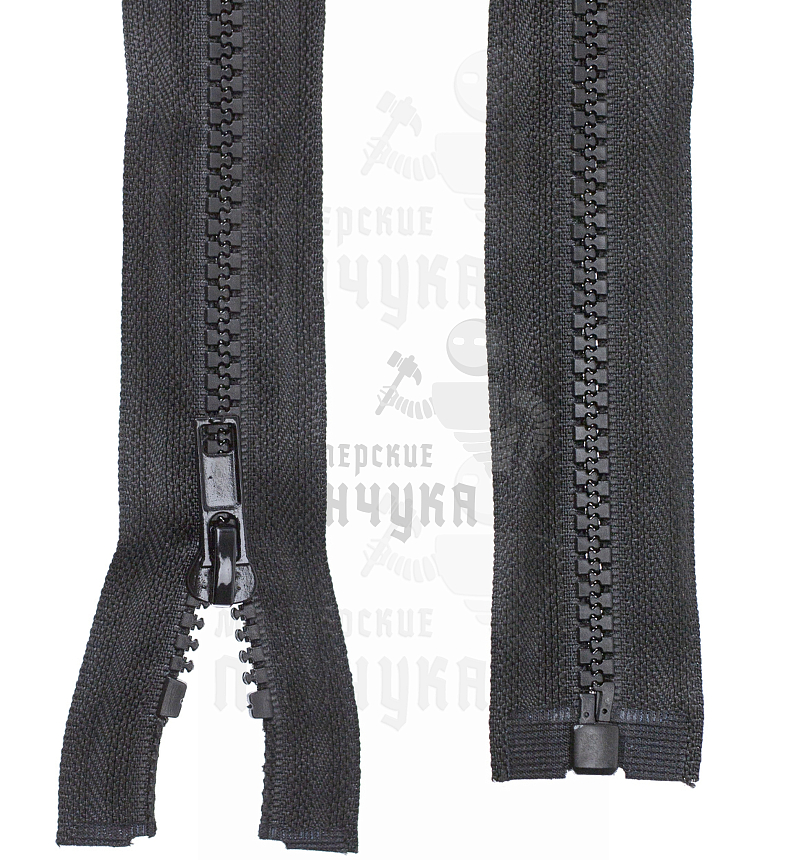 Молния тракторная, тип 5, 75см, цв. черный 322