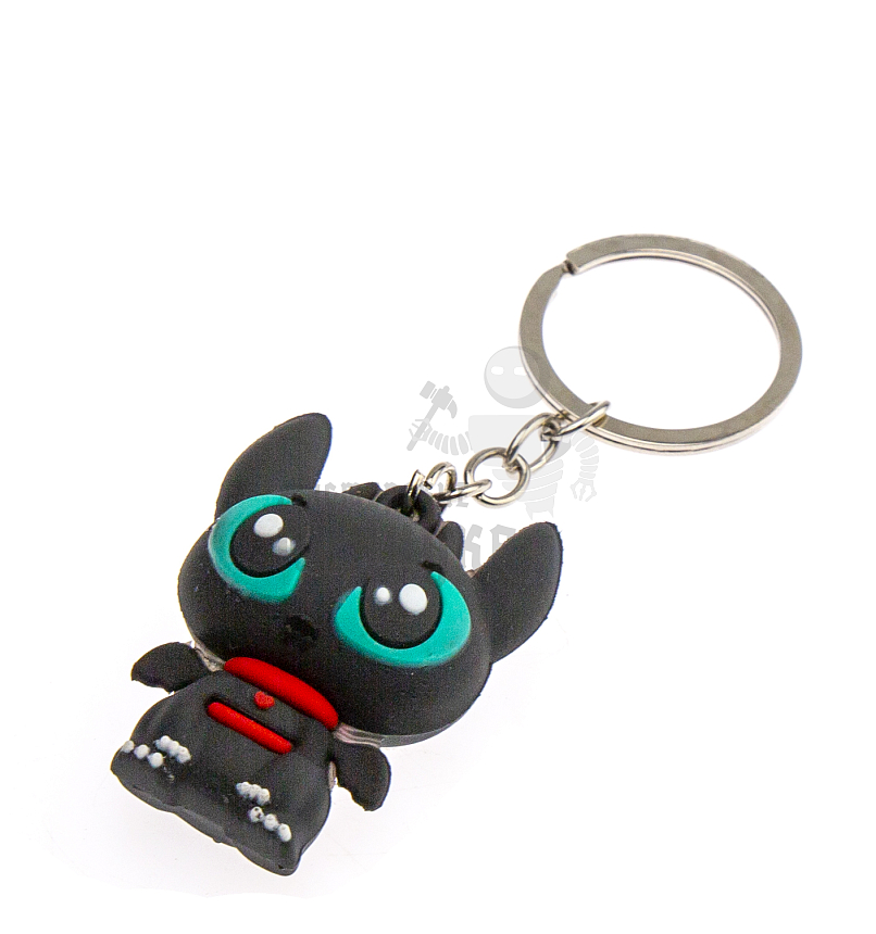 Брелок для ключей "Дракончик", цв.черный