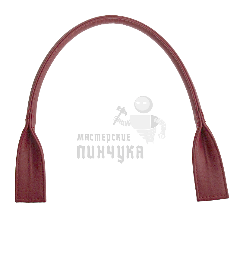 Ручка сумочная кругл.широк. 53см цв.красный