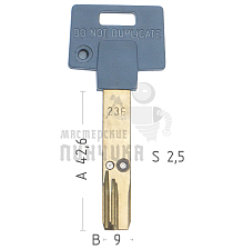 Mul-T-Lock: Профиль 236s Original "INTERACTIVE" - Чертеж