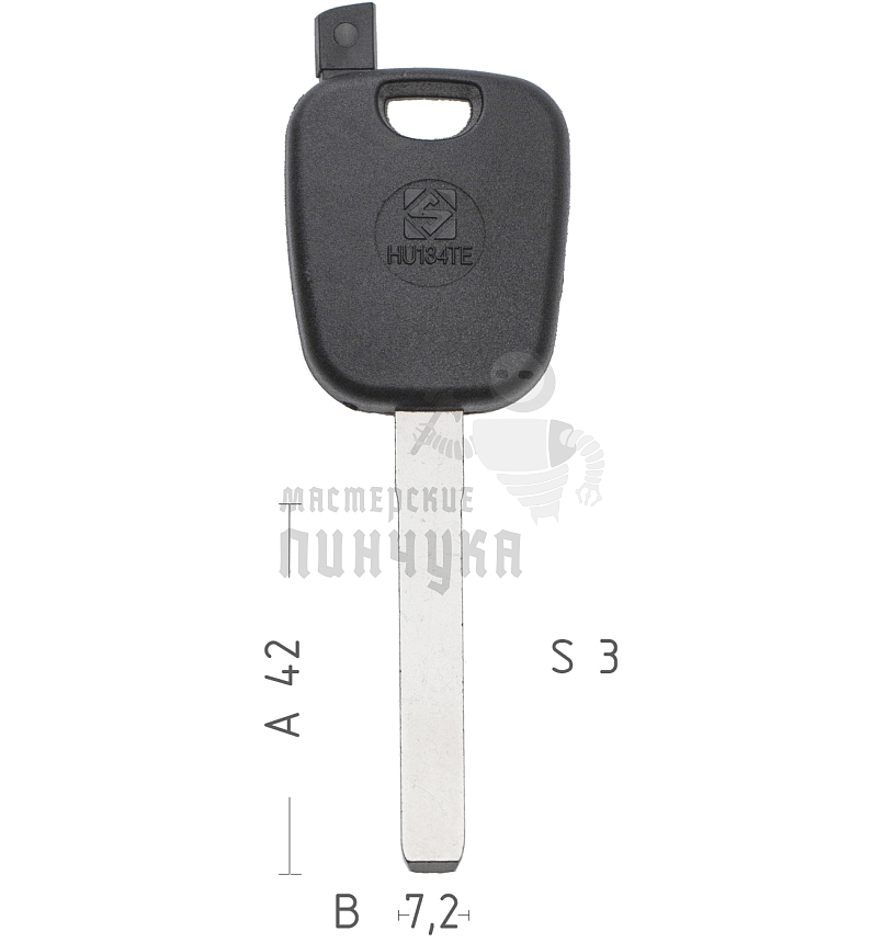 x_x_HU134TE а/пласт.с мест.п/чип KIA/HYUNDAI