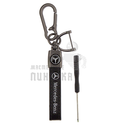 Авто карабин кожаный MERCEDES BENZ