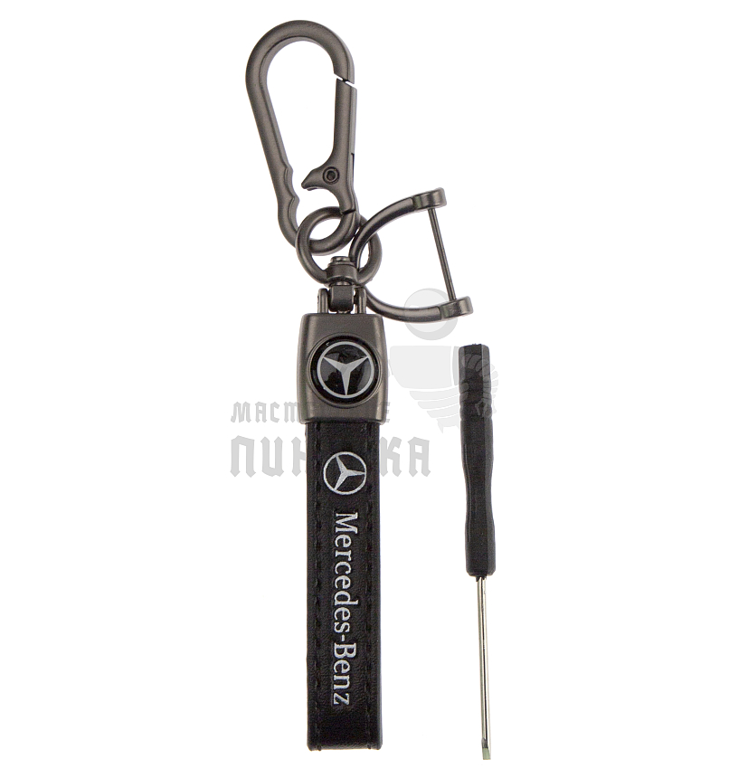 Авто карабин кожаный MERCEDES BENZ