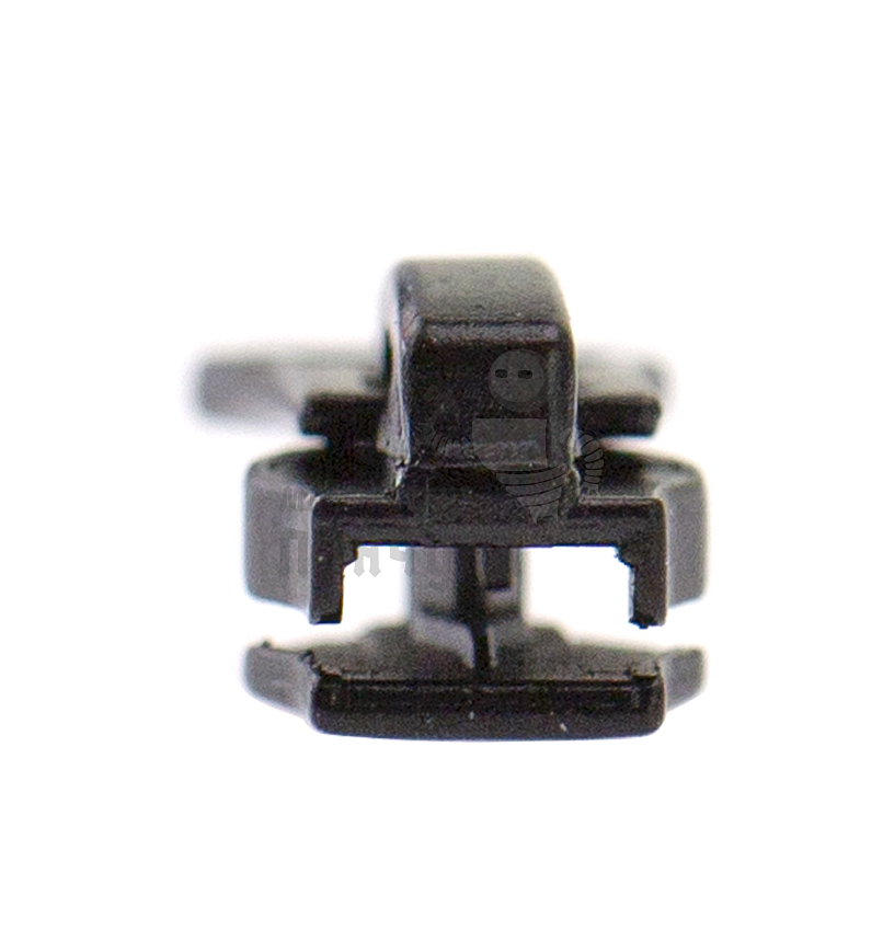 Бегунок для спиральной (витой) молнии, тип 4, автомат, ГРУША цв. 322 черный