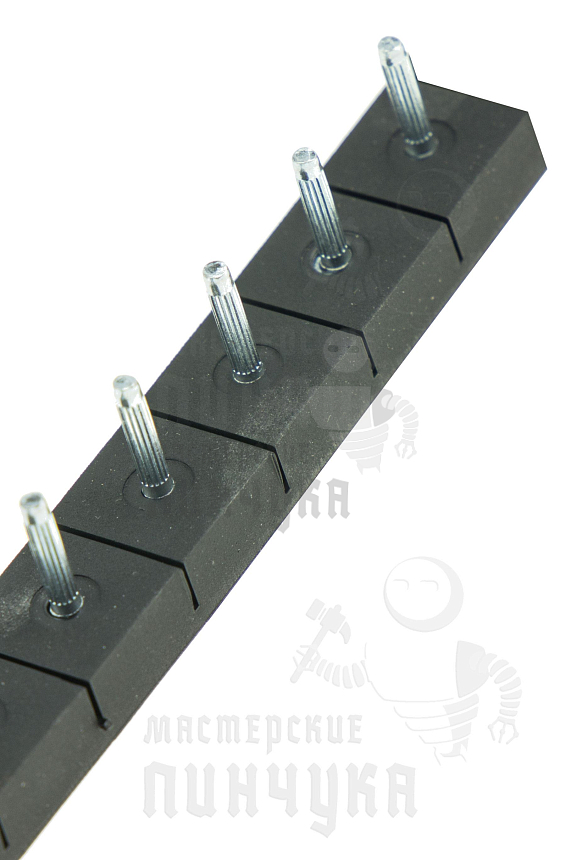 Полоса с тонкими штырями Octopus, р-р узкий, цв.чёрный