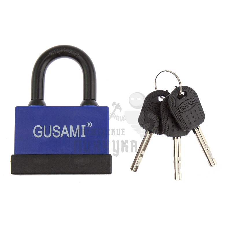 Навесной замок GUSAMI 68мм (синий)