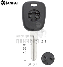Авто с местом под чип мини колба Mercedes ME2P_HF39P17_HU39P_S48HFP КНР - Чертеж