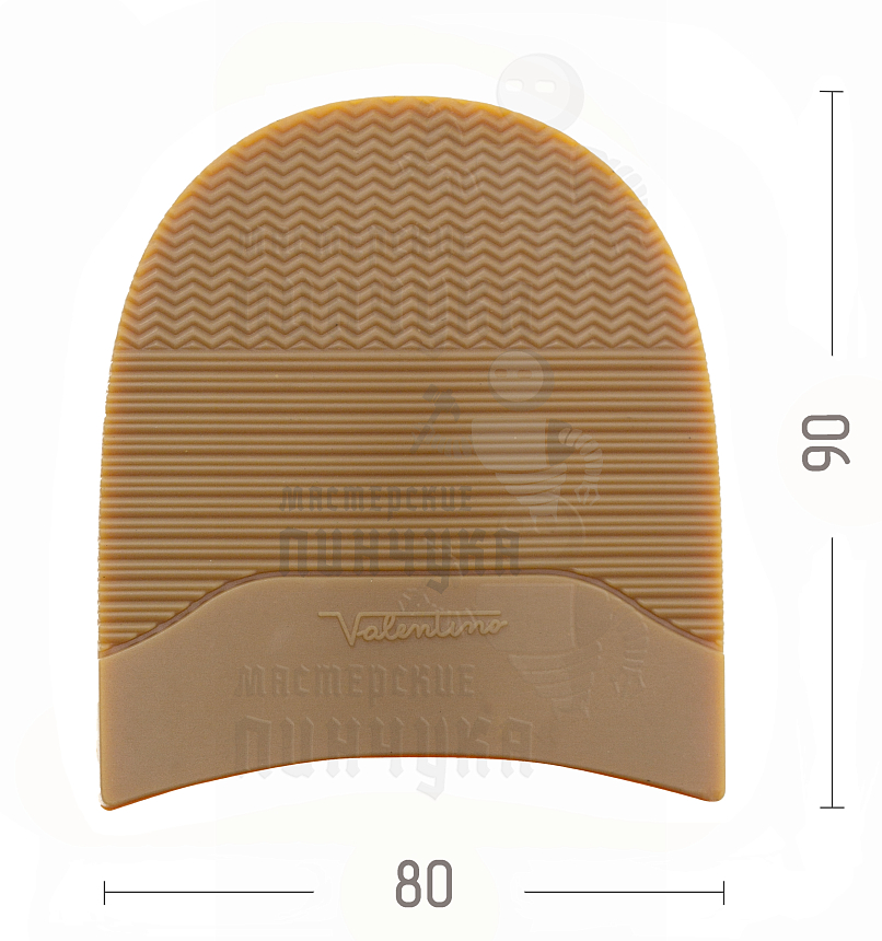 Набойка "Valentino" р.4, цв. натуральный