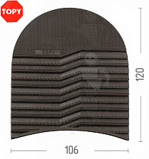Набойки Topy  Serac, р-р 176, цв.коричневый (45) - Чертеж