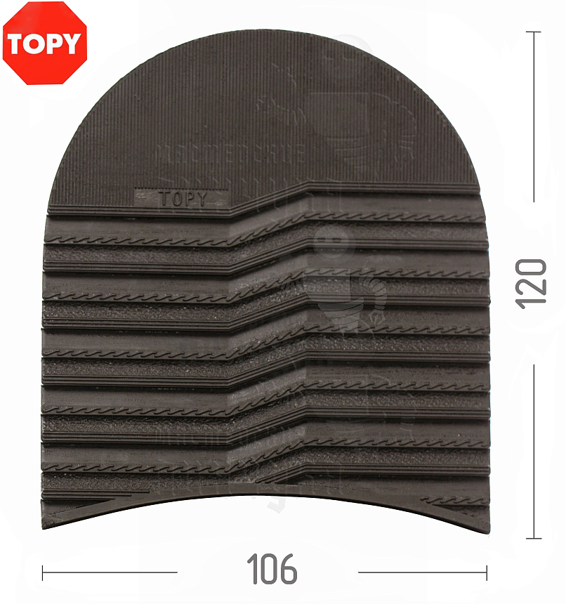 Набойки Topy  Serac, р-р 176, цв.коричневый (45)