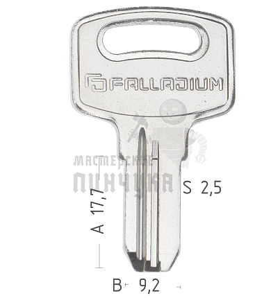 PALLADIUM 4  2 паза (17.8x9.2х2.5мм) КНР