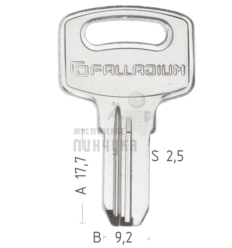 PALLADIUM 4  2 паза (17.8x9.2х2.5мм) КНР