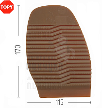 Проф. формованная Topy Serac 42 Карамельный - Чертеж