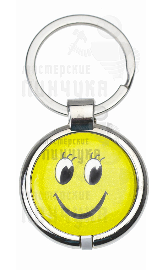 Брелок в стальном корпусе Прокси 30мм "Смайлики"