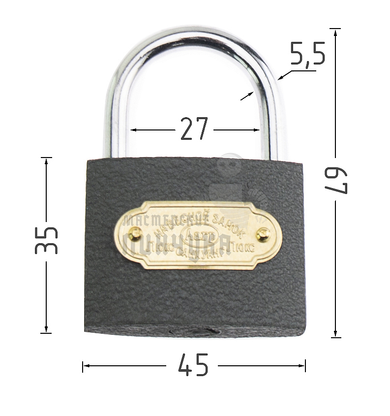 Навесной замок AARP 45мм