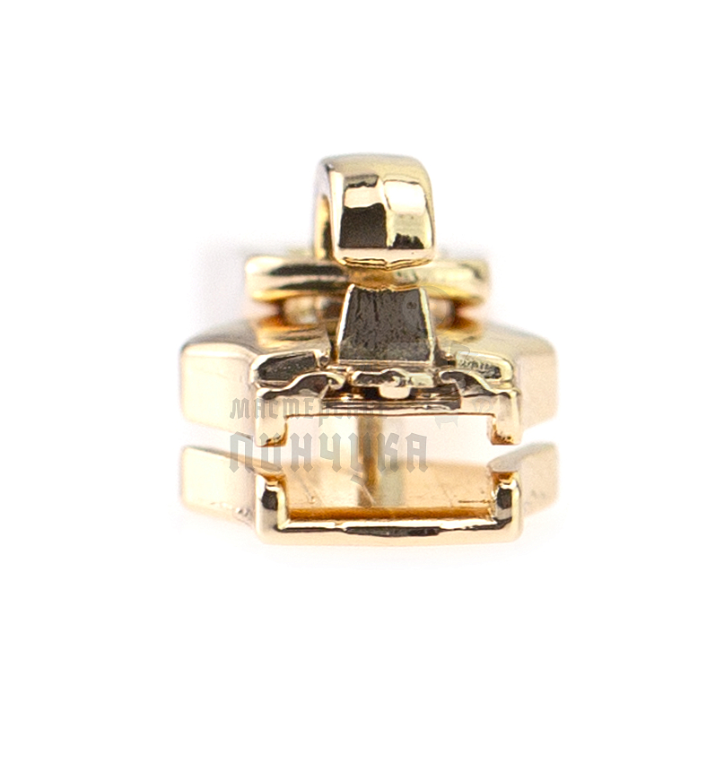 Бегунок сумочный Т5 "JX", металл, цв.золото