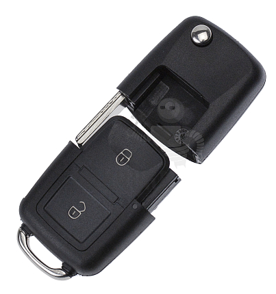 Корпус выкидного ключа HU-HAA.P1 HU66 HF55P65 2 кнопки КНР  VOLKSWAGEN