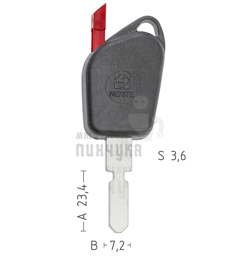 T00NE81PA TP00NE-51P2 NE78T0 а/пласт.с мест.п/чип PEUGEOT