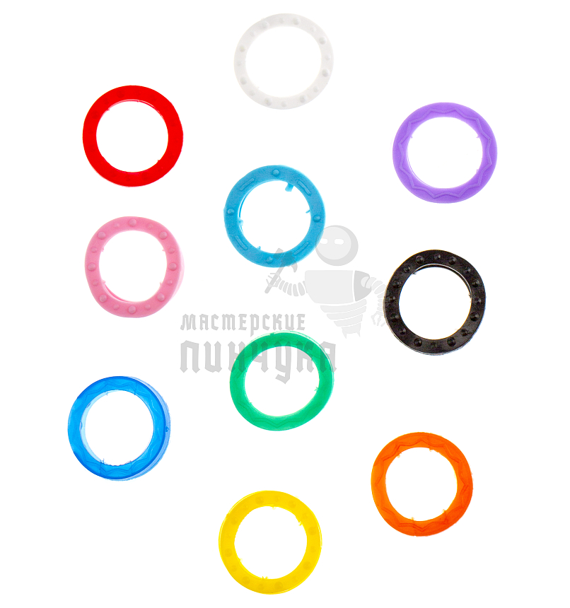 Кольца резиновые цветные