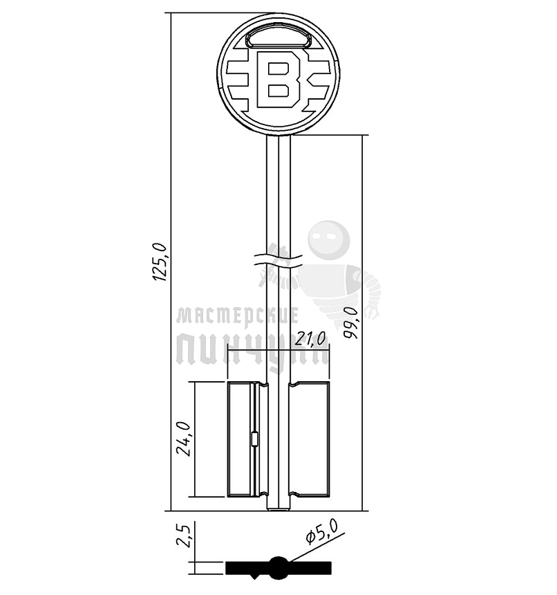 BRD26DP (красный, кругл.)