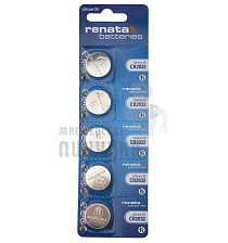 Батарейка часовая RENATA CR2032 BL5 (5/100/500) - Чертеж