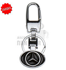 Авто карабин с кольцом для ключей MERCEDES - Чертеж