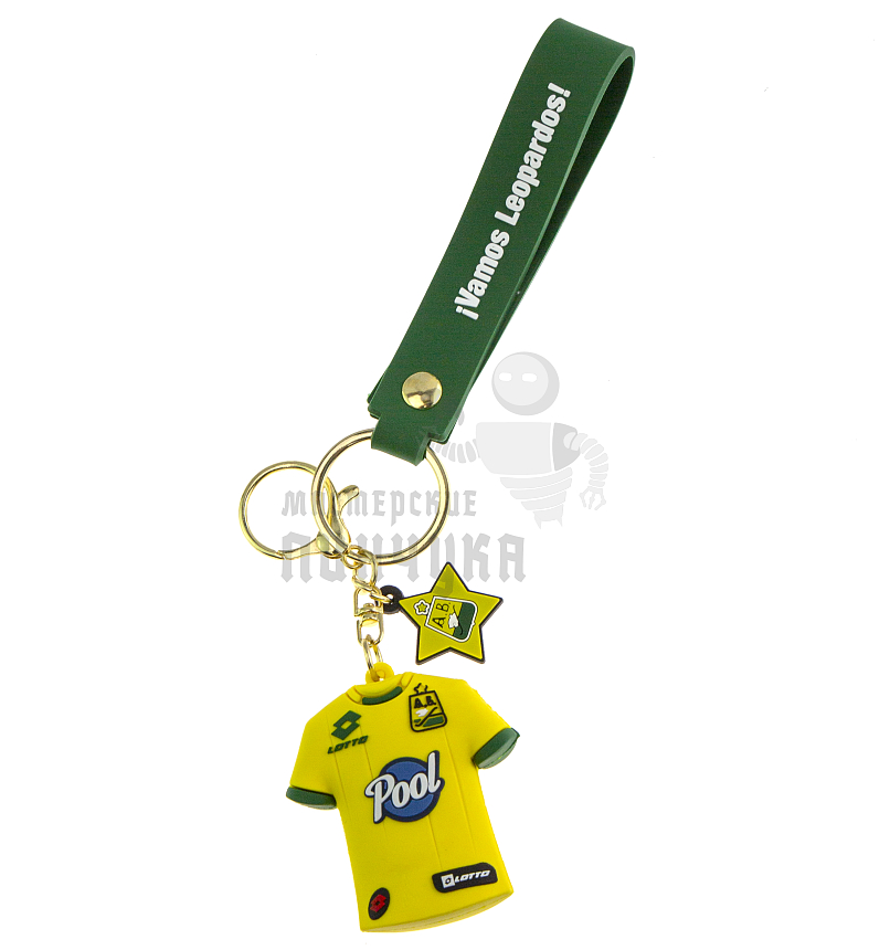 Брелок для ключей футболка "POOL" + карабин