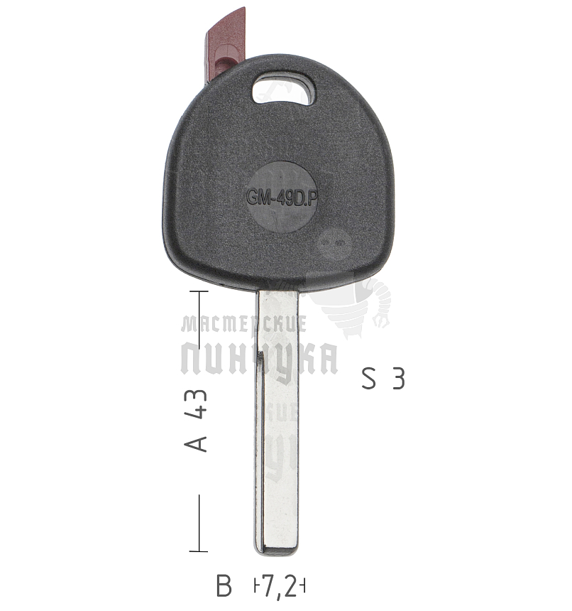 T00GM37P TP00GM-49DP а/пласт.с мест.п/чип OPEL/CHEVROLET/PONTIAC