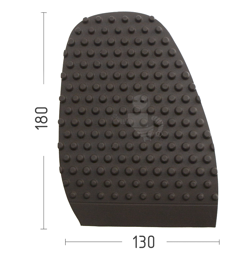 Проф. формованная Piligrim "Спорт", разм. 185х130х6мм, цв. коричневый