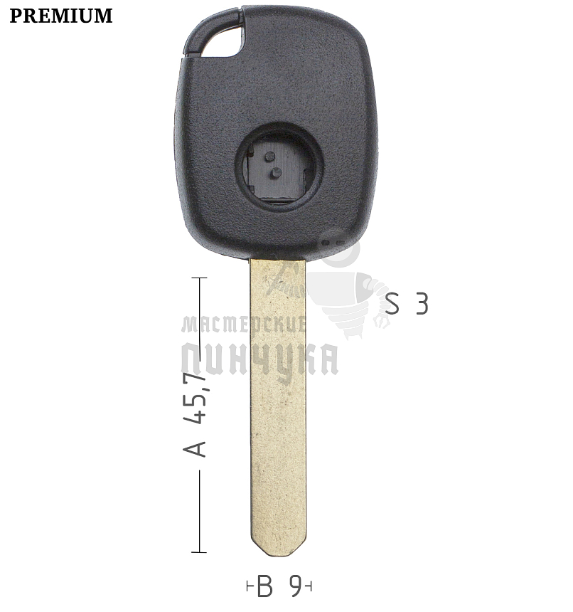 Корпус ключа HOND-31 HON66 HD58 1 кнопка КНР   HONDA