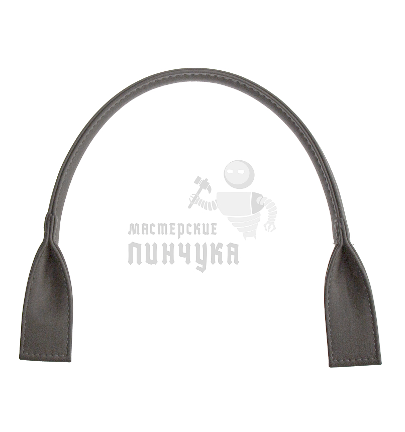 Ручка сумочная кругл.широк. 53см цв.темн.серый