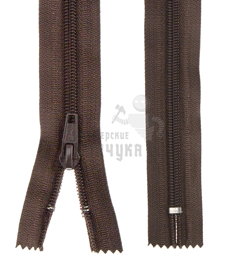 Молния 30 см Коричневый