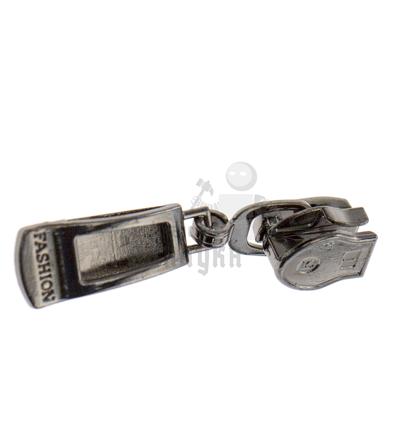 Бегунок для спиральной молнии, тип 5, автомат, цв.черный никель