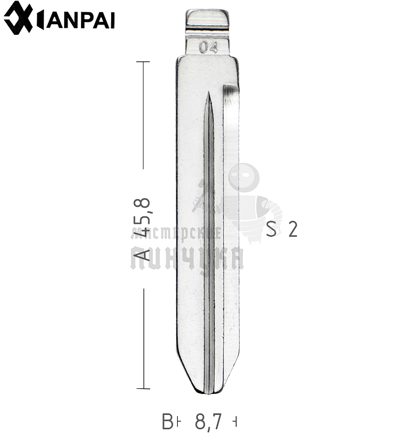 Лезвие CY62 CHRYSLER  КНР