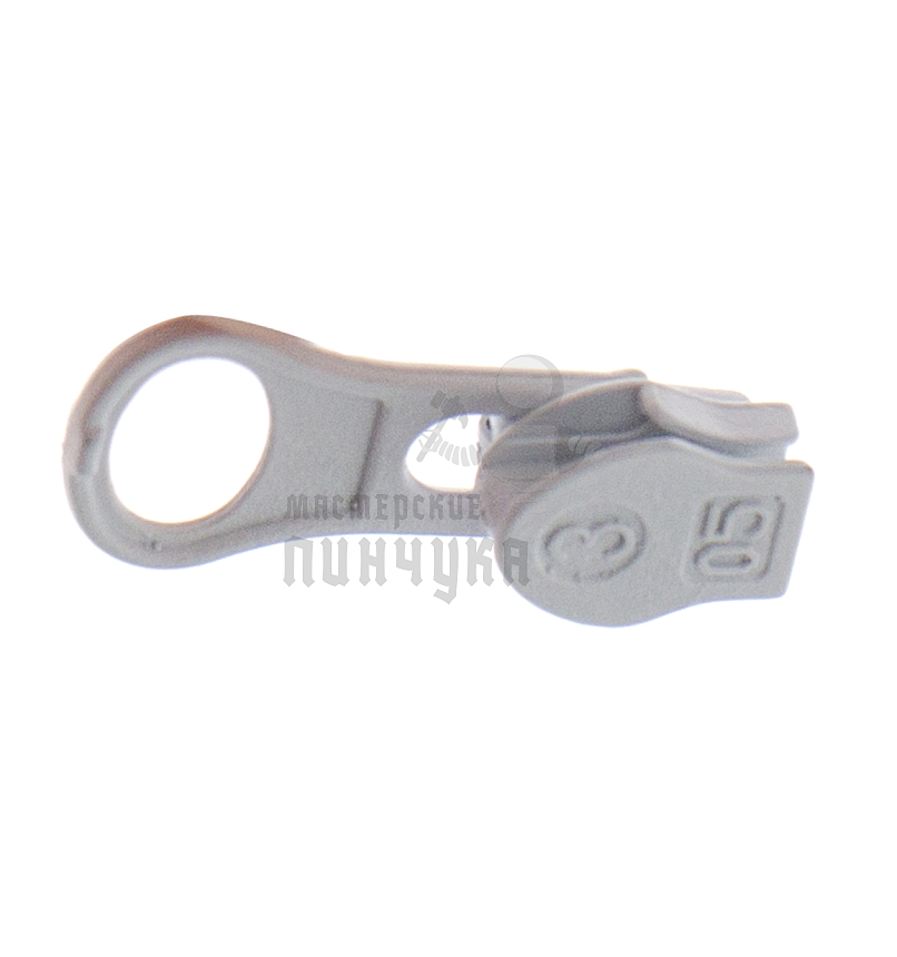 Бегунок для спиральной молнии тип 3 автомат ГРУША цв 101 белый 