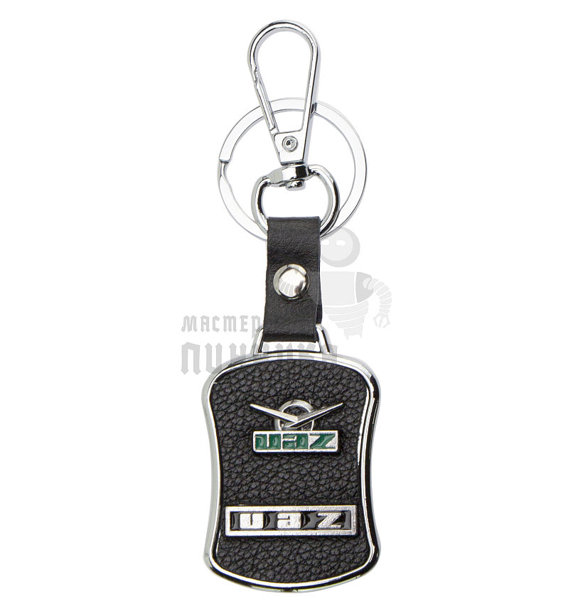 Авто карабин с кольцом для ключей UAZ Экокожа