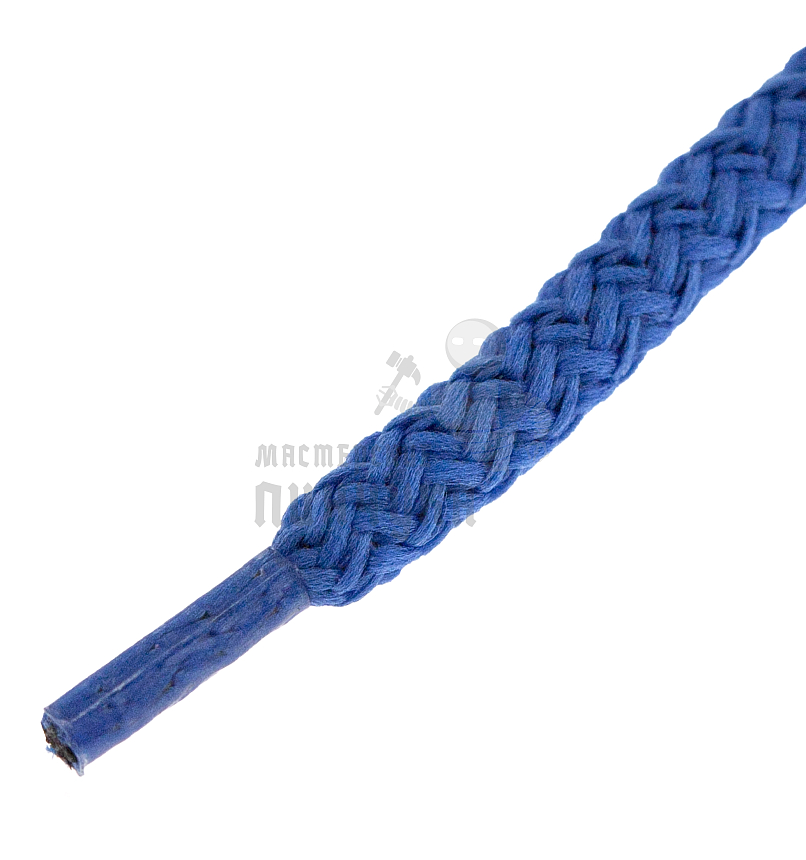 Шнурки круглые с наполнителем, 100см, цв.васильковые