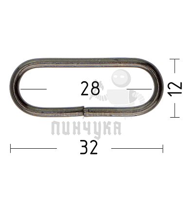 Рамка универсальная 28х8х2мм (толщ. 2мм), цв.т/хром