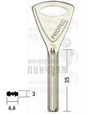 Abloy Protec Original КНР - Чертеж