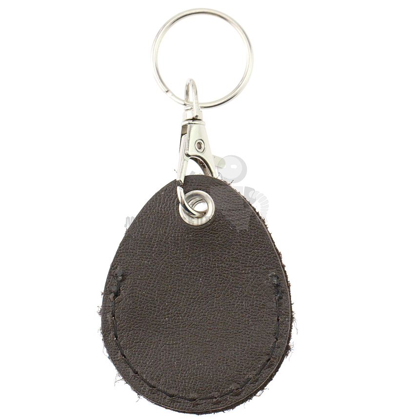 Чехол брелок «Капелька» с карабином, цв.коричневый 