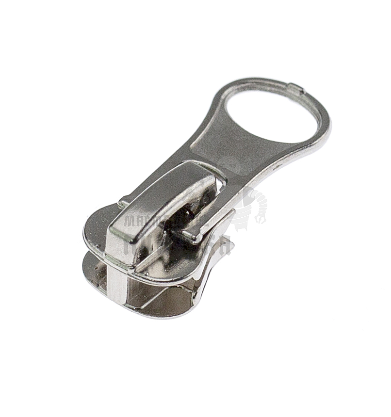 Бегунок для спиральной молнии, тип 7, автомат, цв. никель