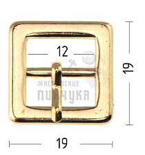 Пряжка обувная, 12мм (А367), цв.золото - Чертеж